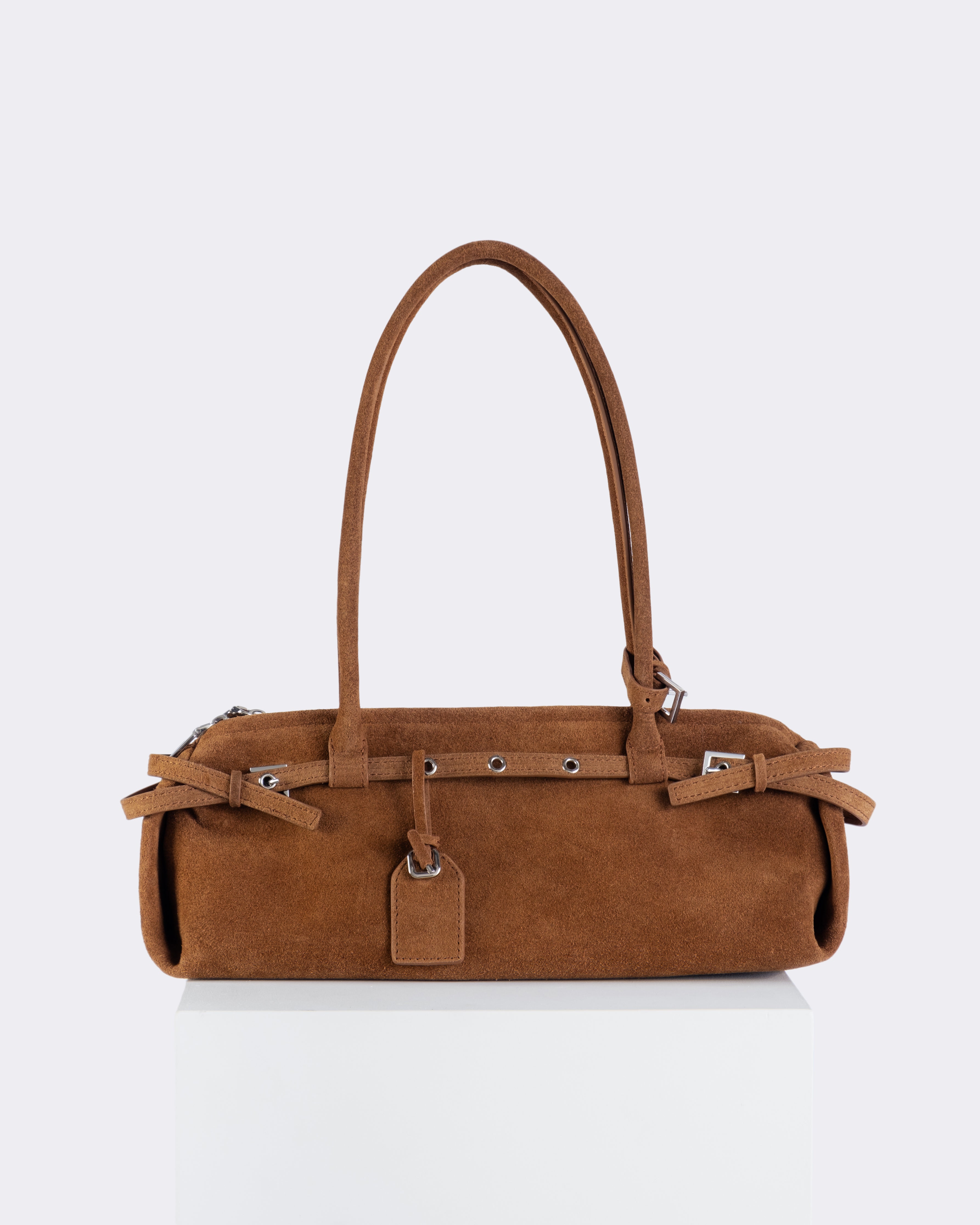 Celeste Suede Barrel Bag