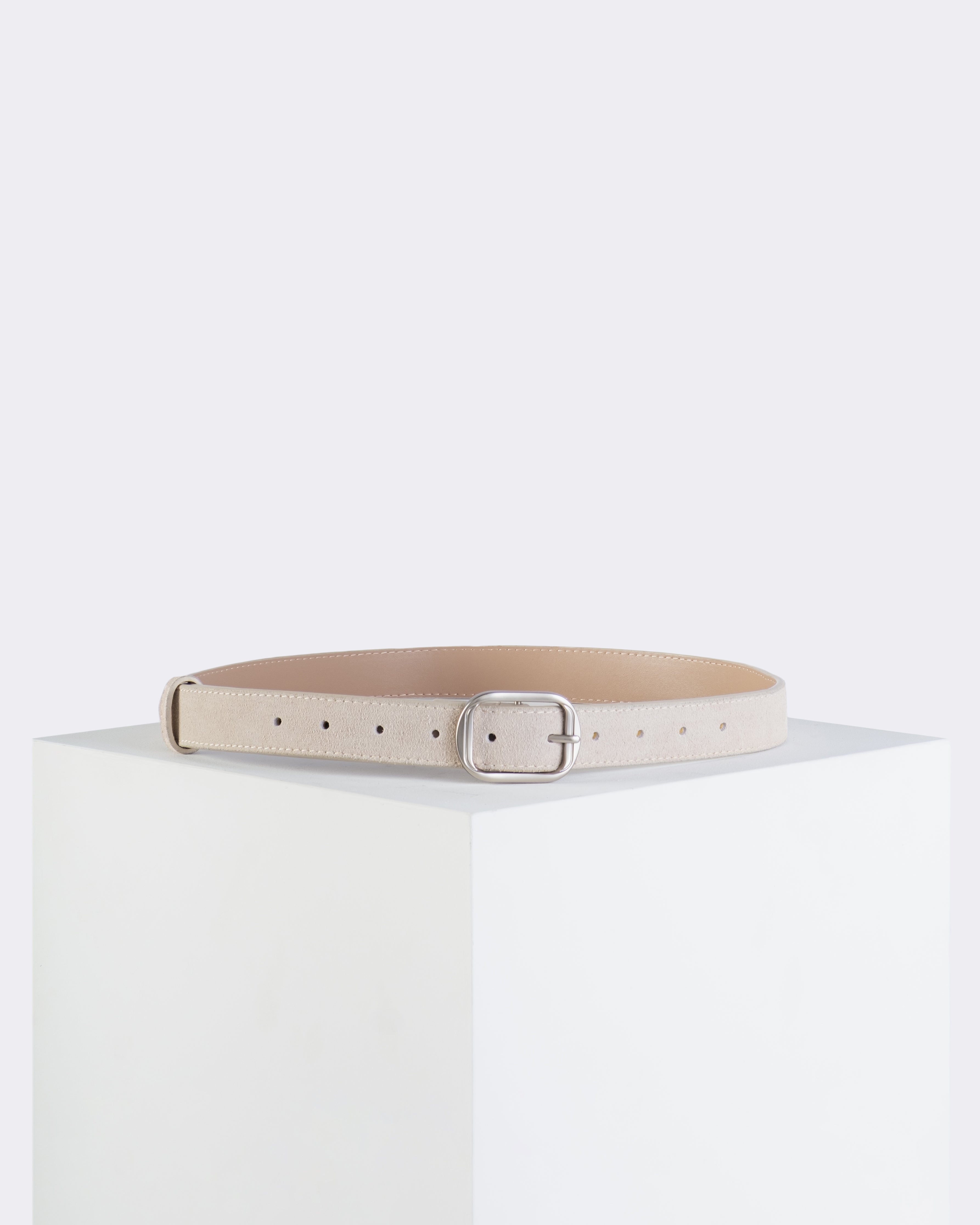 Studded Belt with Suede Oval Buckle Eastside Muse Studded Belt with Suede Oval Buckle Eastside Muse