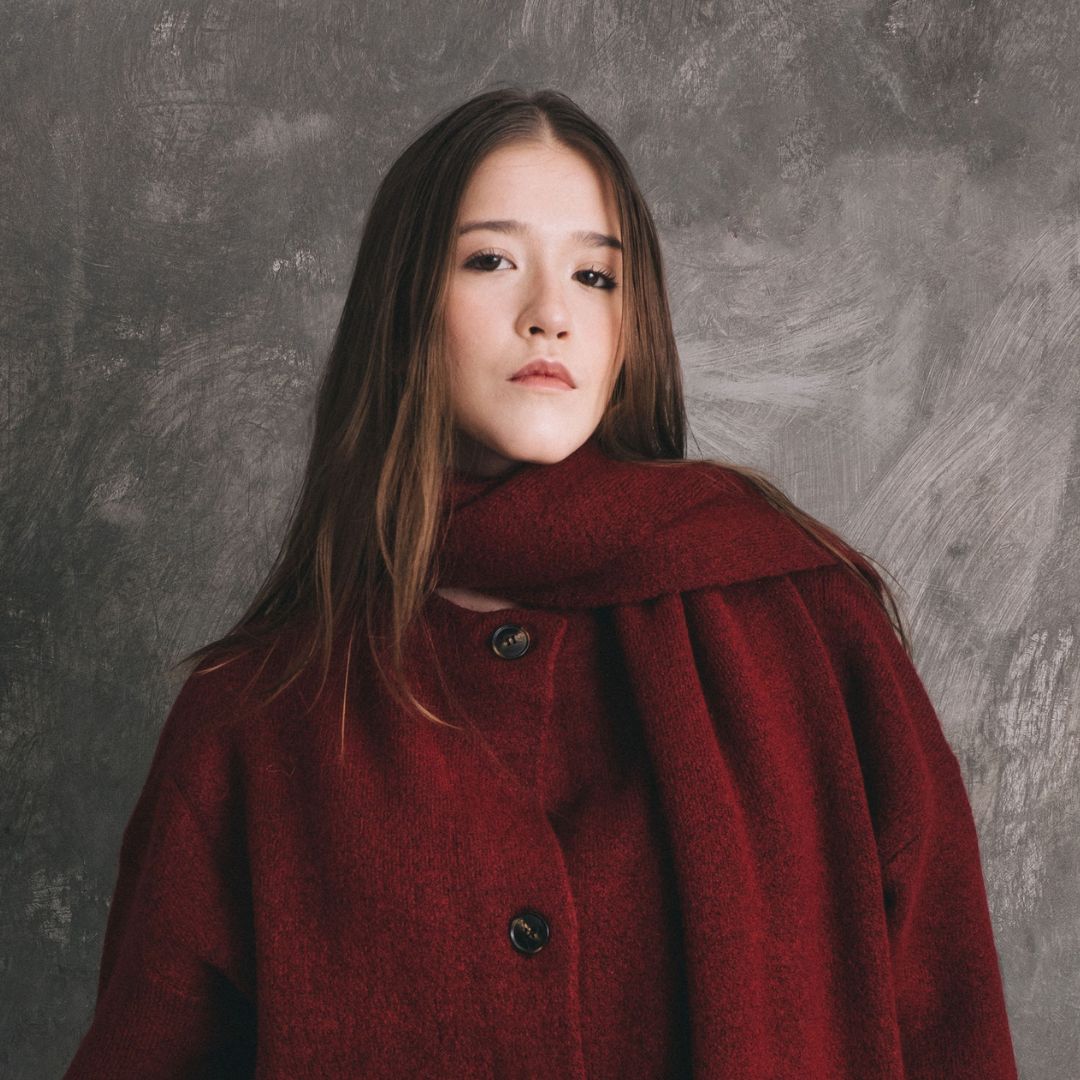 Persephone Oversized Faux Leather Collar Car Coat