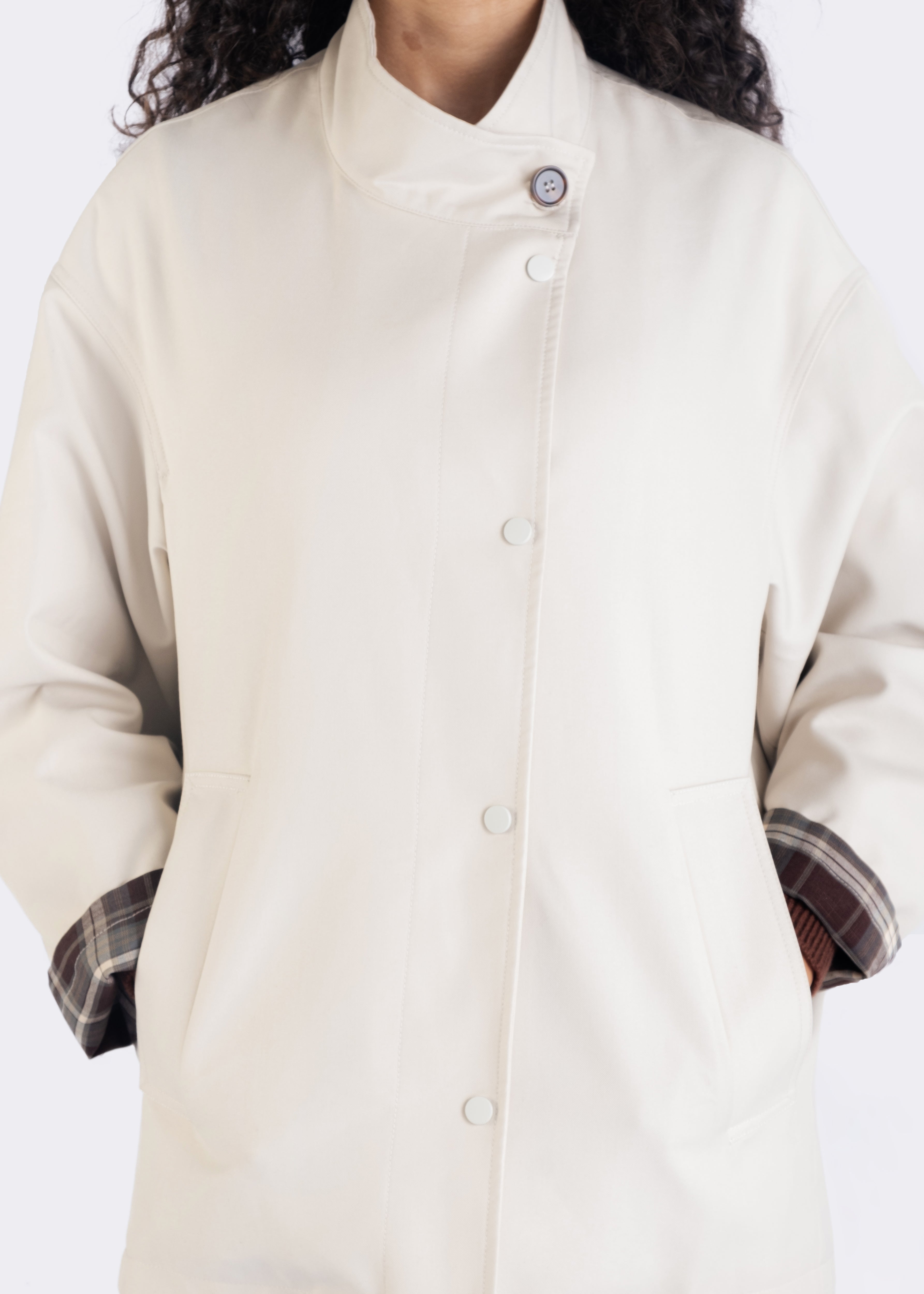 Briony Stand Collar Car Coat