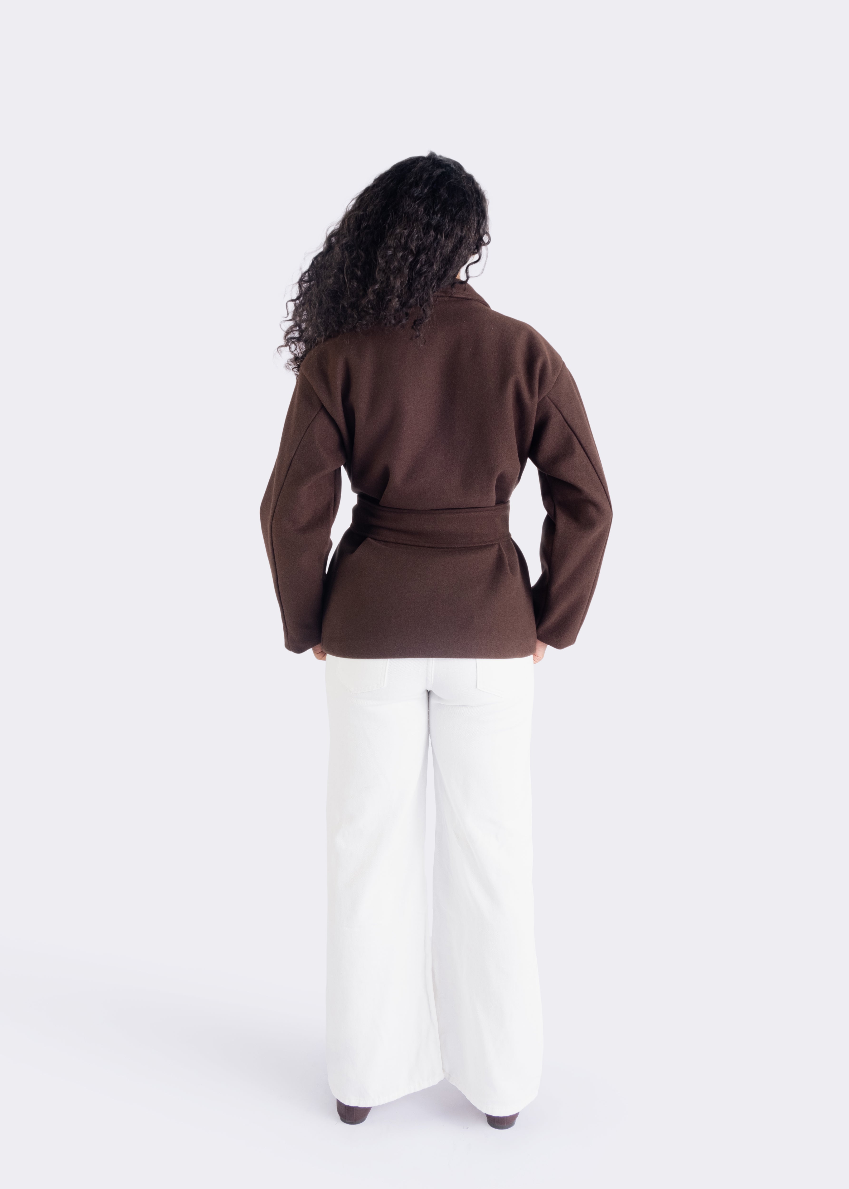 Rowena Wrap-Belt Wrap Coat