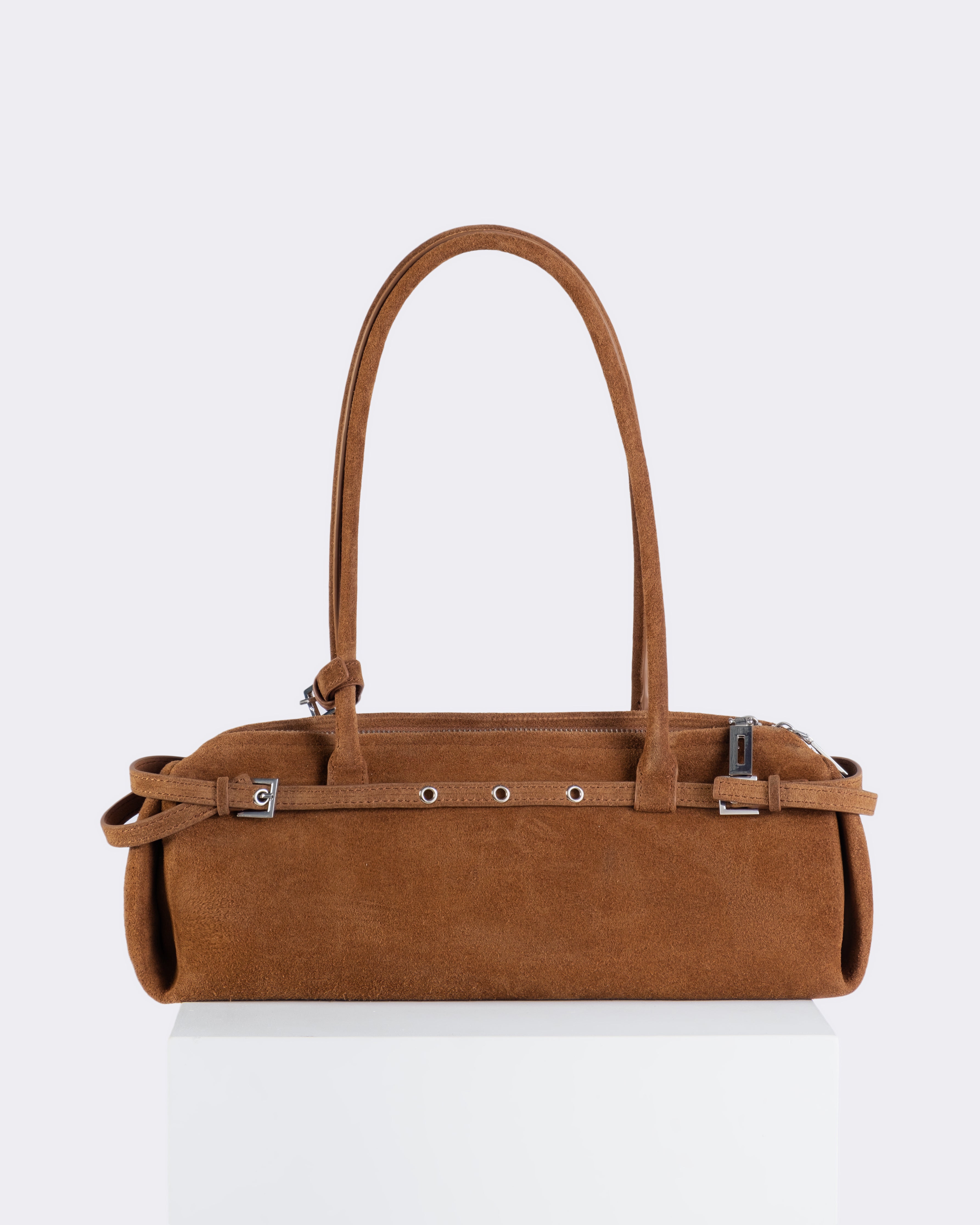 Celeste Suede Barrel Bag