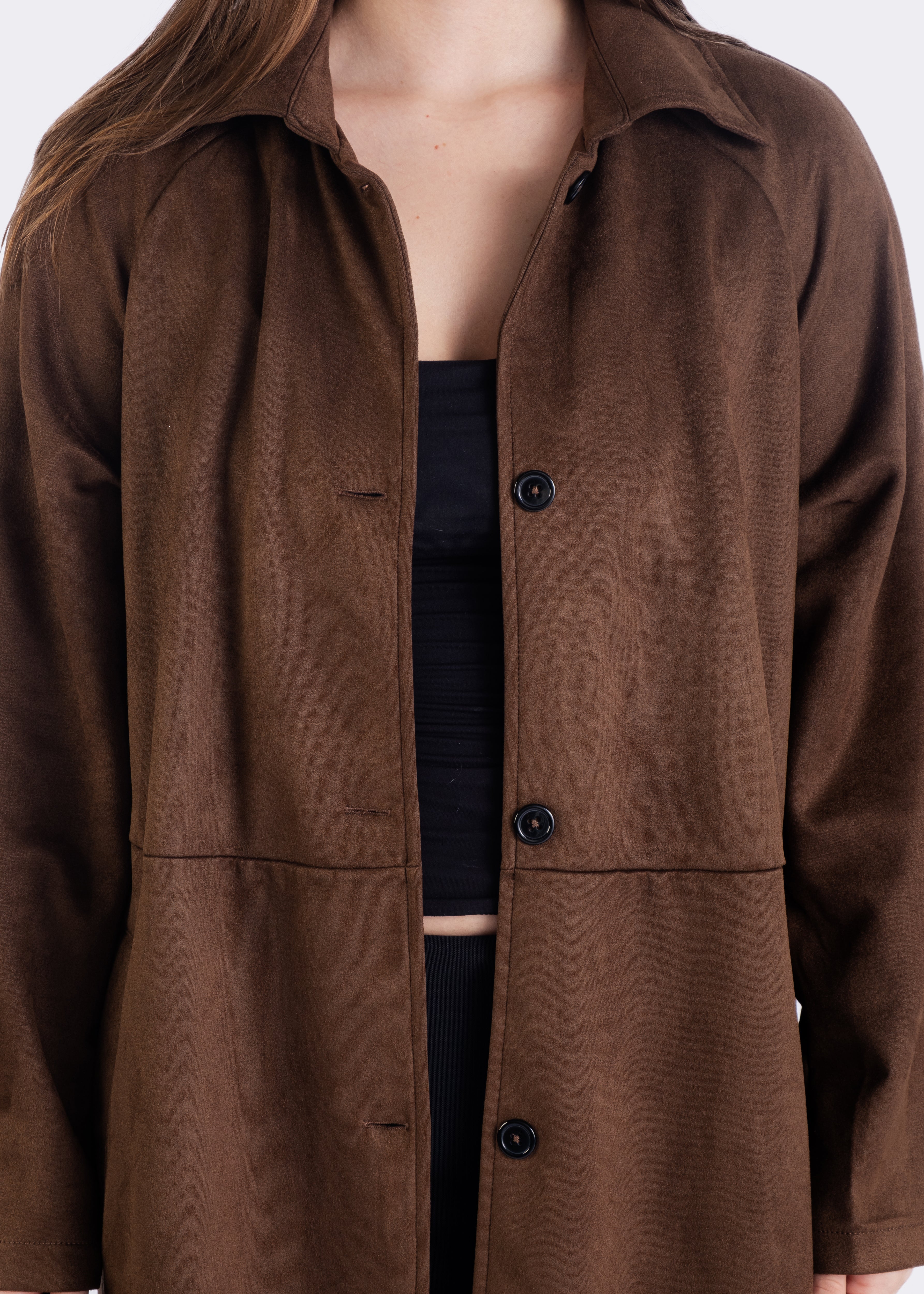 Aubrey Patch Pockets Duster Coat