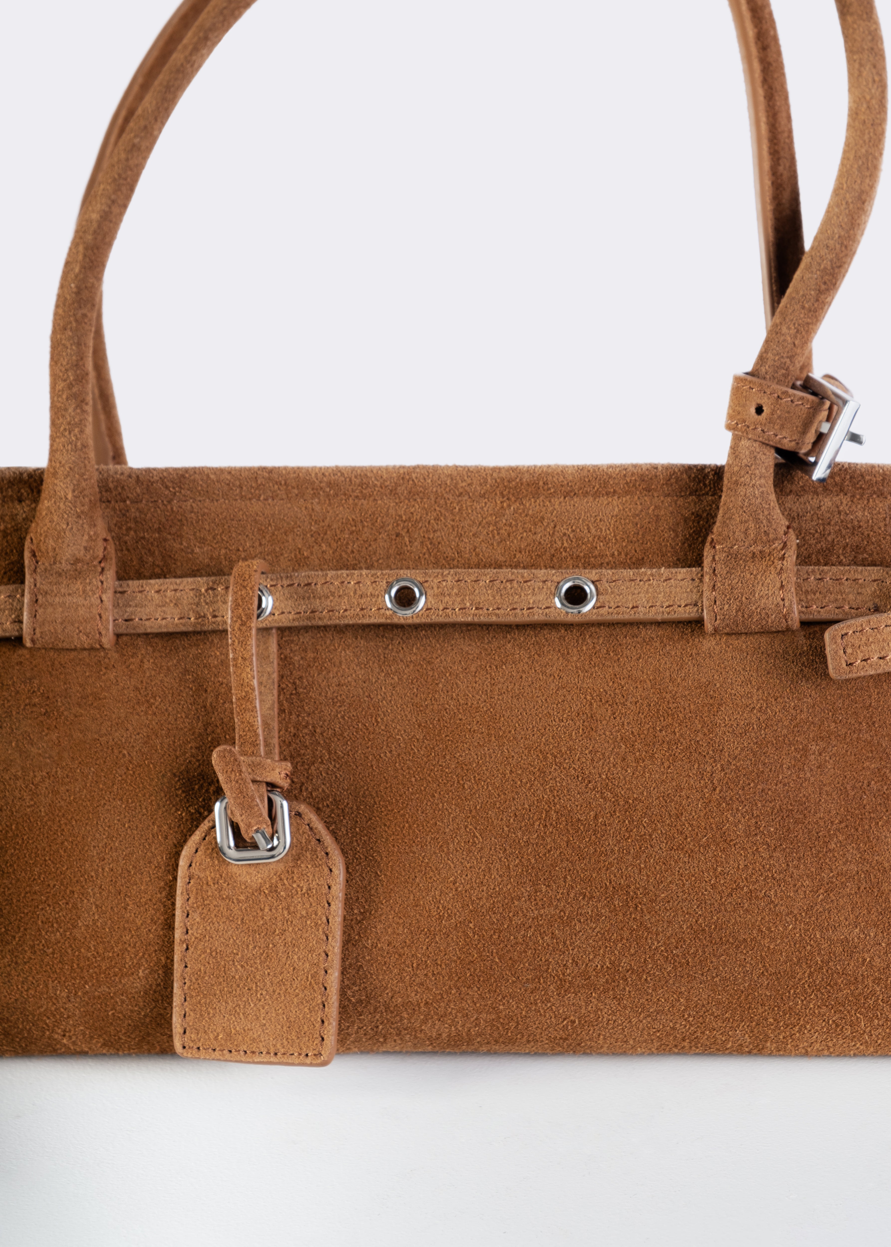 Celeste Suede Barrel Bag