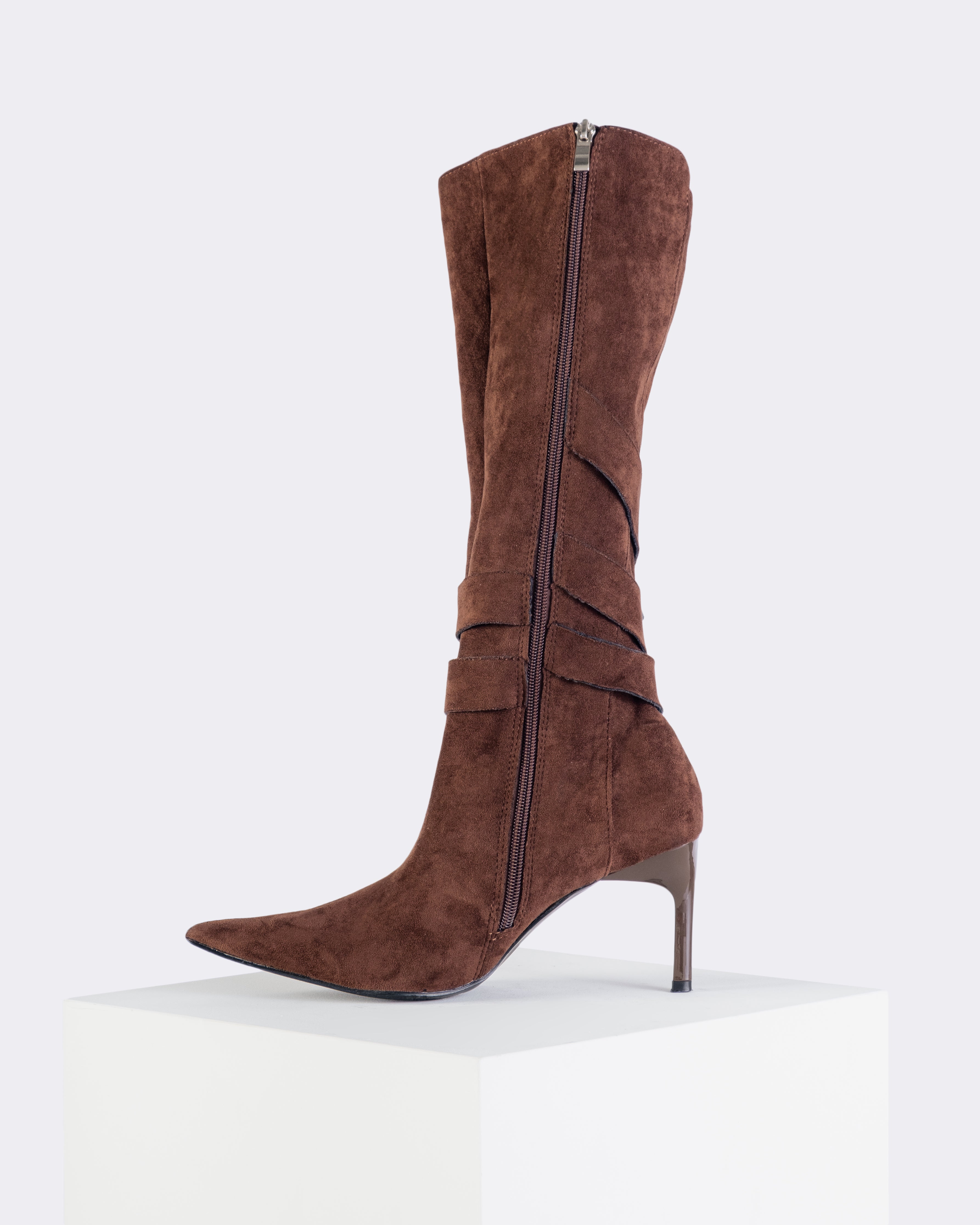 Elara Suede Knee-High Boots